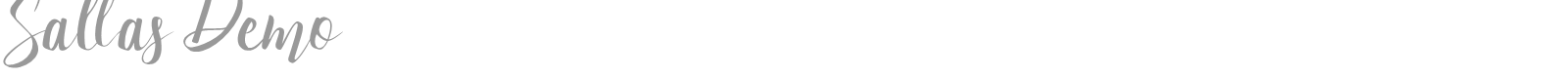 Sallas font preview